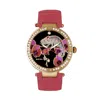 Bertha Quartz Camilla Collection Coral Leather Watch 38mm In Pink