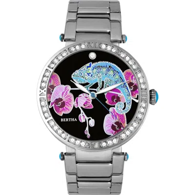 Bertha Quartz Camilla Collection Silver Stainless Steel Watch 38mm