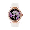 Bertha Camilla Mother-of-pearl Leather-band Watch In White