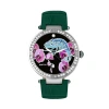 Bertha Camilla Mother-of-pearl Leather-band Watch In Teal