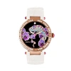 Bertha Camilla Mother-of-pearl Leather-band Watch In White