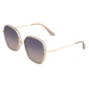 Bertha Emilia Polarized Sunglasses In Gold/brown