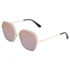 Bertha Emilia Polarized Sunglasses In Gold/purple-gold