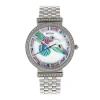 Bertha Emily Mother-of-pearl Bracelet Watch In Silver