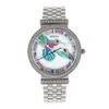 Bertha Emily Mother-of-pearl Bracelet Watch In Silver