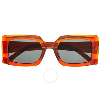 BERTHA BERTHA LADIES ORANGE RECTANGULAR SUNGLASSES BRSBR053C5