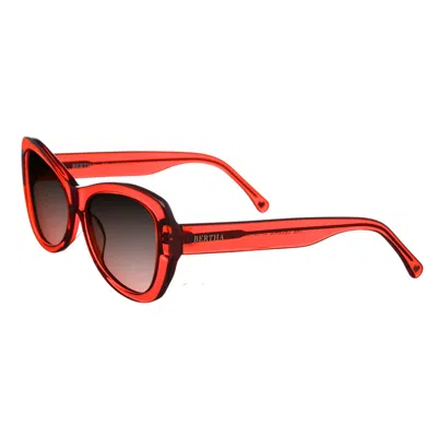 BERTHA BERTHA LADIES ORANGE SQUARE SUNGLASSES BRSIT101-1