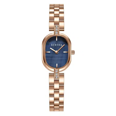 Bertha Lana Mother Of Pearl Ladies Watch In Multi