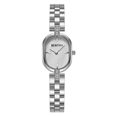 Bertha Lana Mother Of Pearl Ladies Watch In Silver