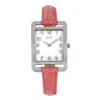 Bertha Marisol Swiss Mop Leather-band Watch In Coral