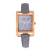 Bertha Marisol Swiss Mop Leather-band Watch In Purple