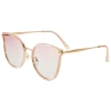 Bertha Ladies Gold Tone Cat Eye Sunglasses Brsbr056c4 In Gold/pink