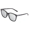Shop Bertha Piper Polarized Sunglasses In Black/silver