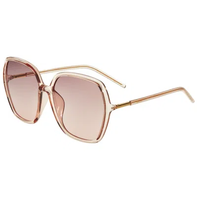 Bertha Priscilla Polarized Sunglasses In Beige