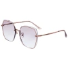 Bertha Renata Sunglasses In Rose Gold/pink