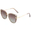 Bertha Rylee Polarized Sunglasses In Brown/brown
