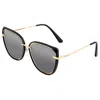 Bertha Rylee Polarized Sunglasses In Grey