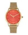 Bertha Quartz Abby Collection Gold And Red Stainless Steel Watch 33mm