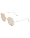 Bertha Ariana Polarized Sunglasses In Metallic