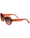 Bertha Celerie Handmade In Italy Sunglasses In Orange