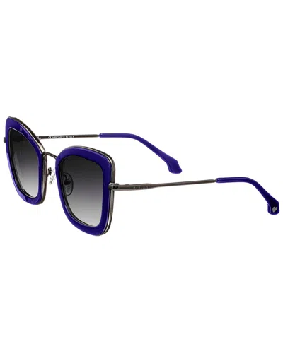 Bertha The Delphine Gradient Cat Eye Ladies Sunglasses Brsit108-3 In Blue