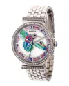 Bertha Quartz Emily Collection Silver Stainless Steel Watch 37mm
