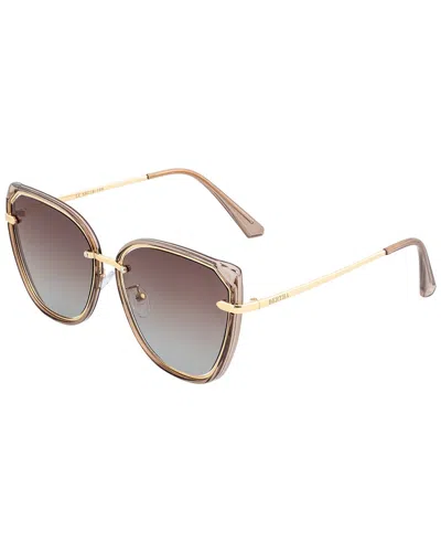 BERTHA BERTHA WOMEN'S RYLEE 58MM POLARIZED SUNGLASSES