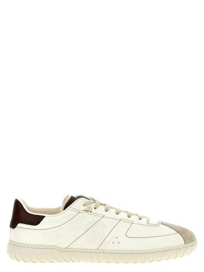 Beruti White Leather Sneakers