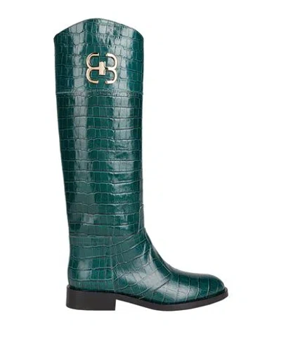 Bervicato Woman Boot Dark Green Size 8 Leather