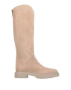Bervicato Woman Boot Light Grey Size 6 Leather In Gray