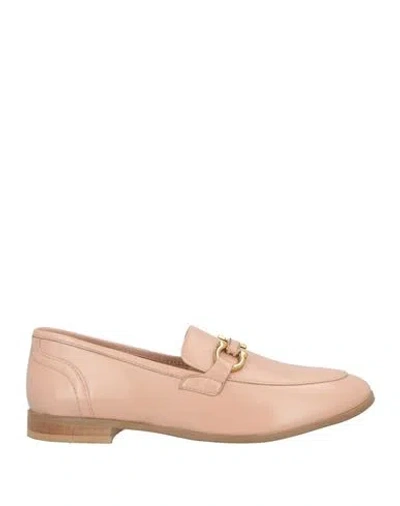 Bervicato Woman Loafers Blush Size 10 Leather In Pink