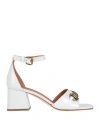 Shop Bervicato Woman Sandals White Size 7 Leather