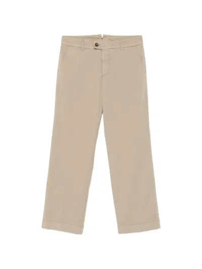 Berwich Alice Belt-loops Trousers In Brown