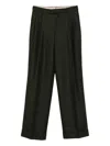 Berwich Pleated Pocket Trousers In Black