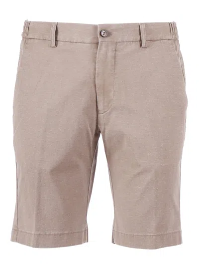 Berwich Beige Classic Tailored Shorts In Neutral