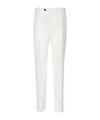 Berwich Tailored Wool Pants With Textured Finish In White