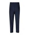 Berwich Tailored Oversized Pants With Classic Waistband In Black