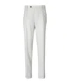 Berwich Tailored Wool Pants With Textured Finish In White