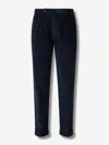 Berwich Pleated Corduroy Trousers In Black