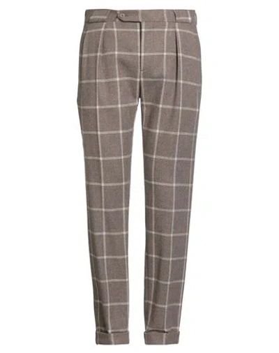 Berwich Bibliotecha Man Pants Khaki Size 36 Virgin Wool In Brown
