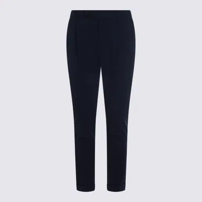Berwich Blue Navy Pants In Black