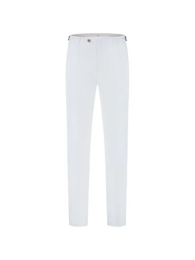 Berwich Button Fastening Regular Trousers In White