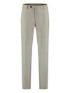 Berwich Check-pattern Trousers In Gray