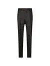 Berwich Check-pattern Wool Tailored Pants In Black