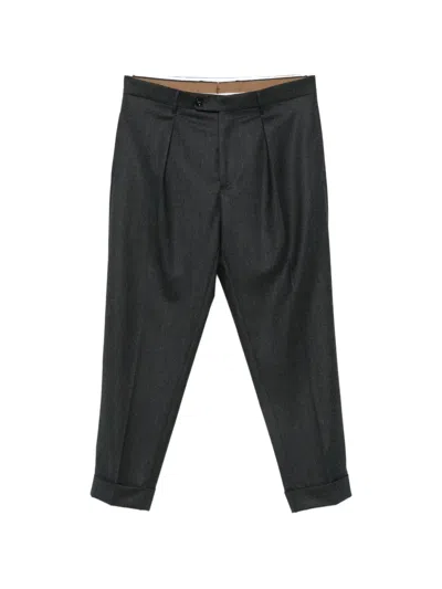 Berwich Chiaia Belt-loops Trousers In Black