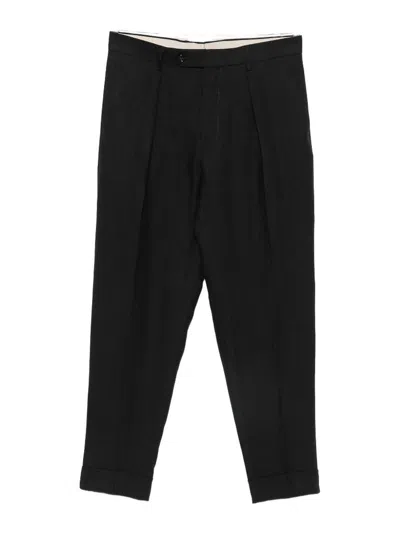 Berwich Chiaia Long Trousers With Black Pleats