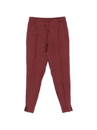 Berwich Chicca Gym Elasticated-waist Trousers In Red