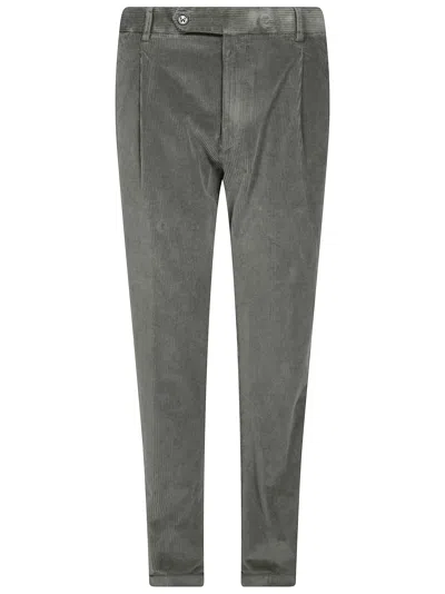 Berwich Corduroy Tapered Pants In Gray
