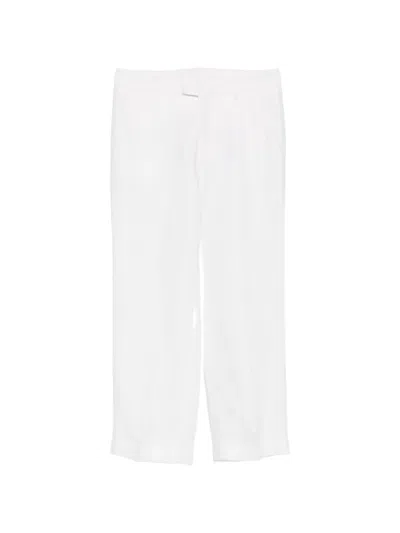 Berwich Cropped Trousers In White