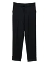Berwich Tailored Wool Blend Trousers In Black